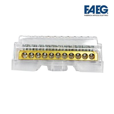 Morsettiera di distribuzione unipolare 11 fori 63A