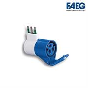 Adattatore presa industriale 2P+T 16A PRESA CEE 6H 2P+T