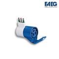 Adattatore presa industriale 2P+T 16A PRESA CEE 6H 2P+T