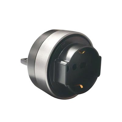 Presa Schuko / bipasso Plug&Play 16A nero