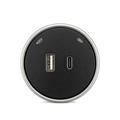 Presa USB-A + USB-C 12W Plug&Play nero