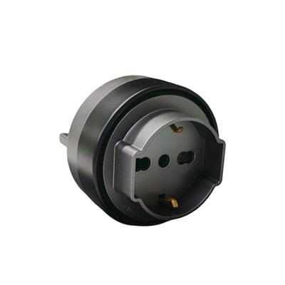 Presa Schuko / bipasso Plug&Play 16A grigio