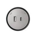 Presa USB-A + USB-C 12W Plug&Play grigio