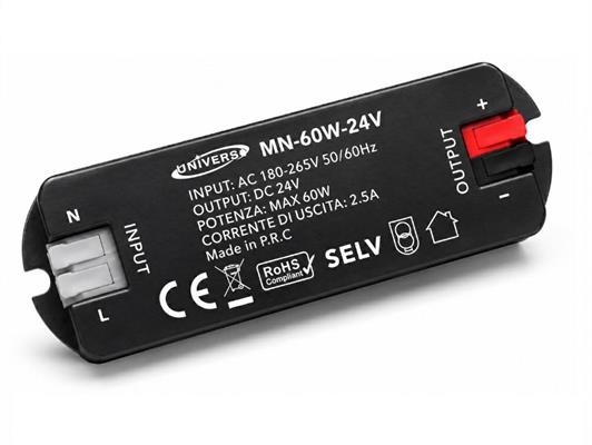 MINI ALIMENTATORE SLIM DA INTERNO DC24V 2.5A 60W COMPATIBILE 503