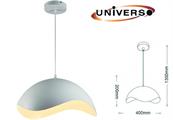 Lampadario a Sospensione Conchiglia in Metallo E27 Bianco
