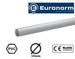Tubo Rigido Grigio in PVC 3 Metri Ø16mm