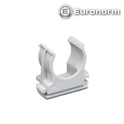 Clips per Ancoraggio tubi rigidi o flessibili PVC da 20mm 100 pz