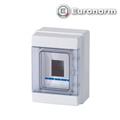 Centralino da Parete IP65 Sportello Trasp 4 Moduli 145x200x105mm