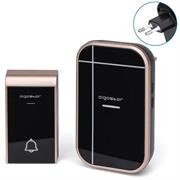 Campanello Senza Fili Wireless con 1 Ricevitori IP44 Nero/Oro