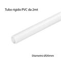 Tubo Rigido in PVC da 2 Metri diametro Ø20mm