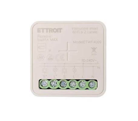 Modulo Interruttore Smart WiFi 2 Canali per luci/elettrodomestic