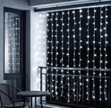 Tenda Luminosa 300 LED 2x3m Filo Bianco Luce Bianco IP65 Prolung