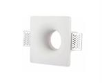Portafaretto in Gesso LED da Incasso Quadrato GU10 CSF045