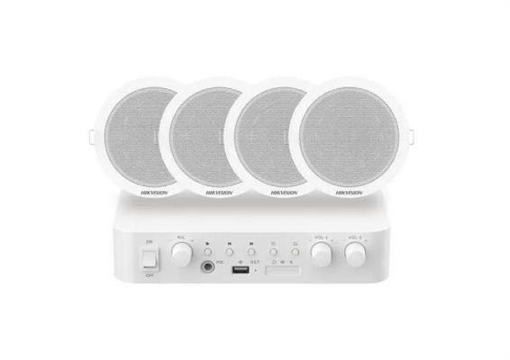 Kit Audio Analogico - Amplificatore 60W e 4 Speakers incasso 6W
