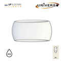 Applique in Gesso Bianco Verniciabile Portalampada R7s
