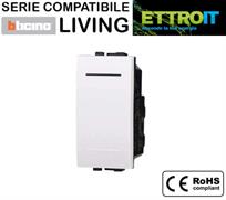 Deviatore 1P 16A bianco comp. Living