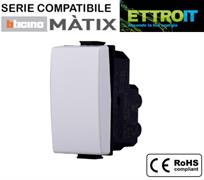 Deviatore 1P 16A comp. Matix bianco