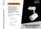 Portafaretto per Binari a Sospensione Portalampada GU10