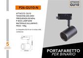 Portafaretto per Binari a Sospensione Portalampada GU10
