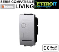 Interruttore 2 poli 2P 16A O/I grigio comp. Living